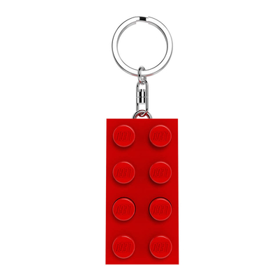 LEGO sleutelhanger met licht - red brick