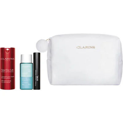 Clarins Set - Total Eye Lift 15 ml + Wonder Volume Mascara XXL 3 ml + Instant Eye Make-up Remover 30 ml