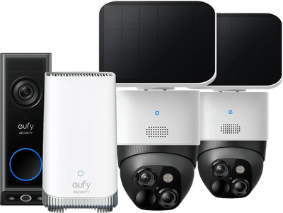 Eufycam Solocam S340 Duo Pack + Eufy Video Doorbell E340 + HomeBase 3