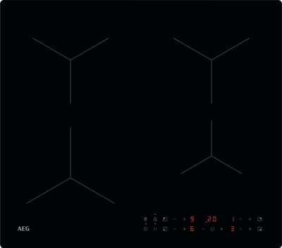 AEG TN64IA0AIB 5000 - Inductiekookplaat - Hob2Hood - Flexibele kookzones - 60cm
