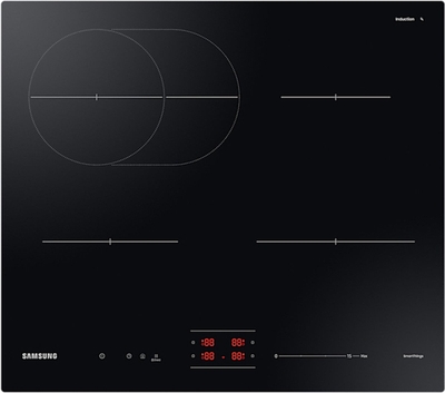 Samsung NZ64B4016FK/U1 - Inbouw inductiekookplaat - Extended Flex Zone Plus - Wi-Fi connectivity