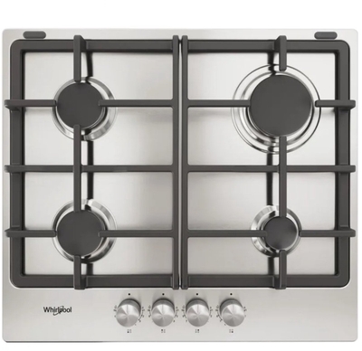 Whirlpool TGML 660 IX - Inbouw gaskookplaat - Roestvrijstaal - 4 zone(s)