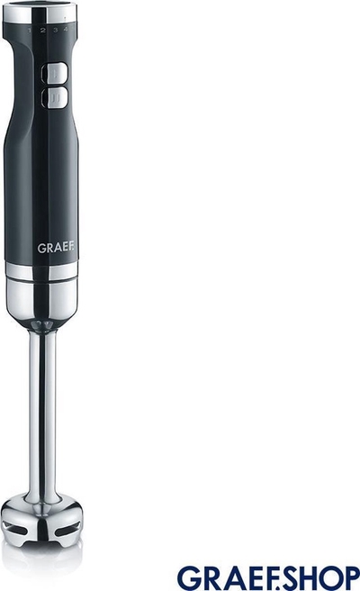 Graef HB 502 - Staafmixer 800W + klopper + hakmolen 0,5l + kunststof beker 0,7l