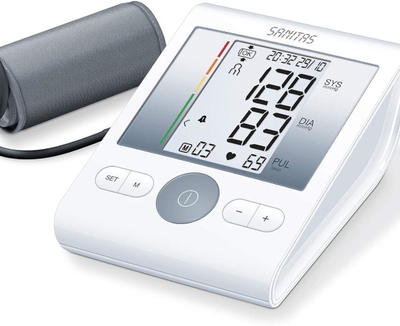 Sanitas SBM 22 Bloeddrukmeter bovenarm - Extra betrouwbare meting door rust detectie - 22 tot 36 cm Manchet - 2 Jaar garantie