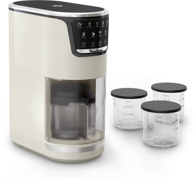 Moulinex Dolci MJ602AF0 – Ijsmachine - 10-in-1 – 1-Step Perfector – Automatisch spoelprogramma - Inclusief 3 Tritan kommen