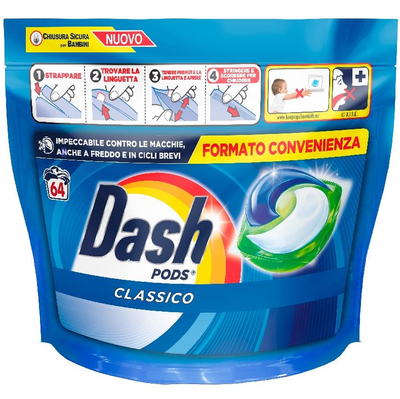 Dash  wascapsules  - 64 wasbeurten