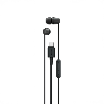 Sony IER-EX15C Headset Bedraad In-ear Oproepen/muziek USB Type-C Zwart