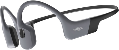 Shokz OpenSwim Pro USB-C Waterdichte Sporthoofdtelefoon - Bone Conduction Hoofdtelefoon - Open-ear - Bleutooth & MP3 - Grijs