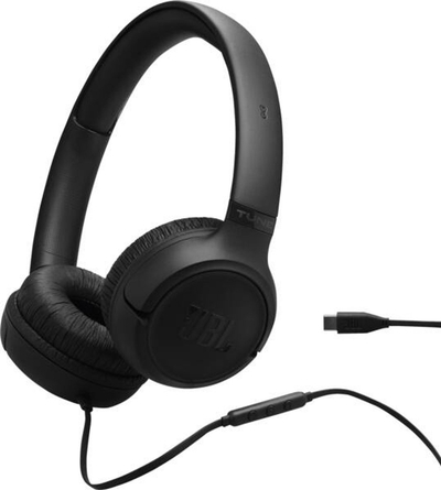 JBL Tune 530C USB-C - Bedrade On-Ear koptelefoon - Zwart