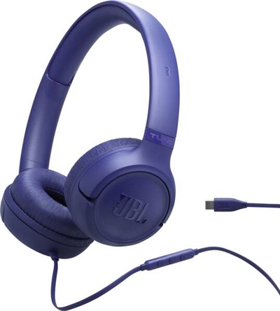 JBL Tune 530C USB-C - Bedrade On-Ear koptelefoon - Blauw