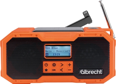 Albrecht DA 911 - Outdoor & Noodradio FM, DAB+, Bluetooth, zaklamp, Noodpakket - SOS functie - zonnepaneel, Opwindbaar & powerbank