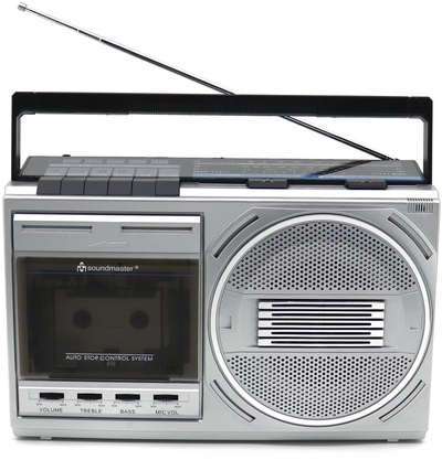 Soundmaster RR20SI Retro FM radio, cassetterecorder, Bluetooth en USB, encoding, hoofdtelefoonaansluiting