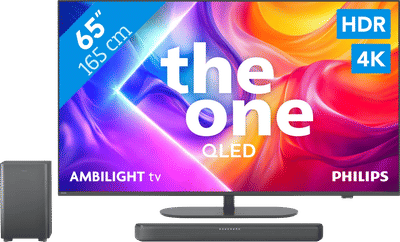 Philips Ambilight 65'' PUS9000 QLED 4K (2025) + Philips TAB5309