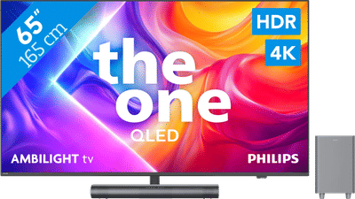 Philips Ambilight 65'' PUS9000 QLED 4K (2025) + Philips TAB6100