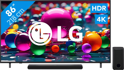 LG 86" 4K Smart UA75 + LG DS77TY