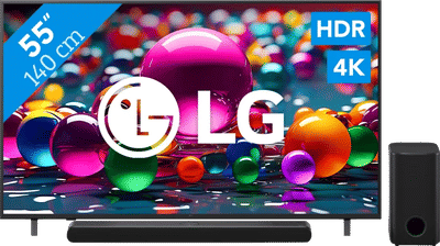 LG 55" 4K Smart UA75 + LG DS77TY