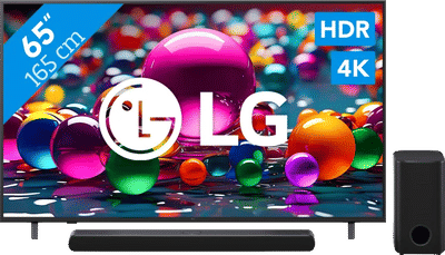 LG 65" 4K Smart UA75 + LG DS77TY