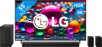 LG 55" 4K Smart UA75 + LG DS60TR