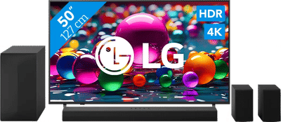 LG 50" 4K Smart UA75 + LG DS60TR