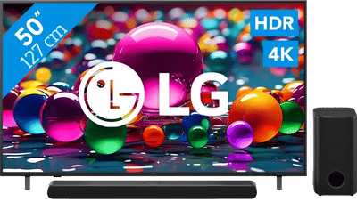 LG 50" 4K Smart UA75 + LG DS77TY