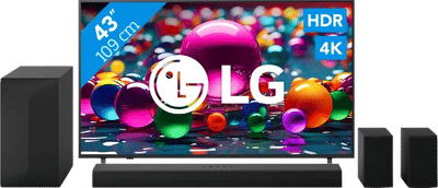 LG 43" 4K Smart UA75 + LG DS60TR