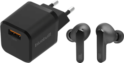JBL Live Pro 2 Zwart + BlueBuilt Quick Charge Oplader