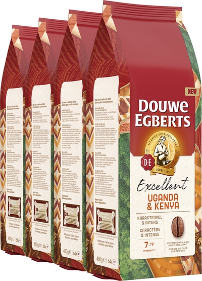 Douwe Egberts Excellent Uganda & Kenya Koffiebonen 4 x 450 gram