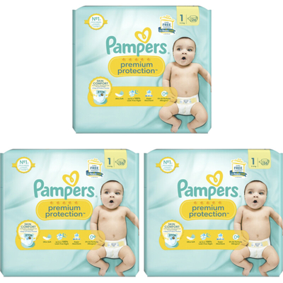 Pampers Premium Protection  luiers maat 1 - 104 stuks