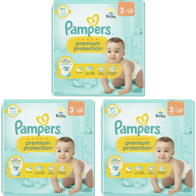 Pampers Premium Protection  luiers maat 3 - 4 stuks