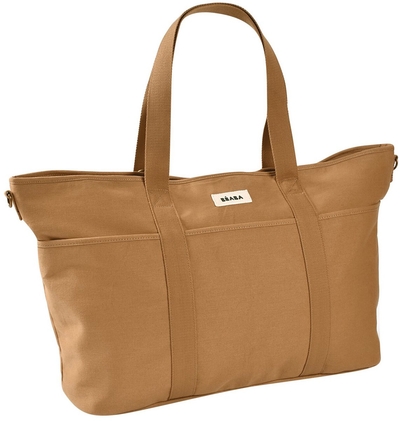 Béaba Madrid XXL Luiertas - PFAS-vrije Verzorgingstas - 11 Opbergvakken - Oker - 65×18×34,5cm