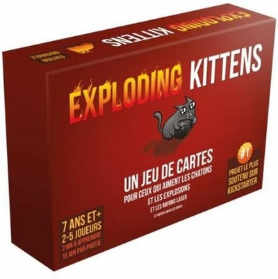 Exploding Kittens - Franstalig Kaartspel - Hilarisch Partyspel voor 2 tot 5 Spelers vanaf 7 Jaar