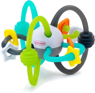 Infantino Shake & Teether Flexibele Rammelaar Bal