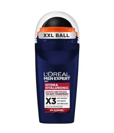 L'Oréal Men Expert Hydra Hyaluronic 72H Anti-Transpirant Roll On Deodorant Roll-On 50 ml