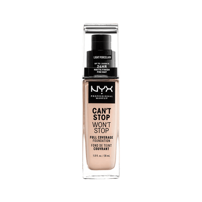 Nyx Professional Makeup Can't Stop Won't Stop Foundation - Light Porcelain - Volledig Dekkende Foundation - Zeer Licht