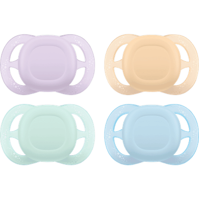 Philips Avent Ultra Start – BPA-vrije siliconen fopspeen (0-6 mnd) – 2 stuks - Mixpack - SCF075/15