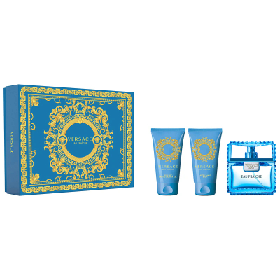 Versace Eau Fraiche Pour Homme EDT | 50 ml + 50 ml + 50 ml | Set 3 st