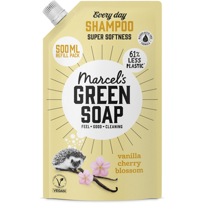 Marcel's Green Soap Vanilla & cherry blossom shampoo refill Shampoo - 500 ml