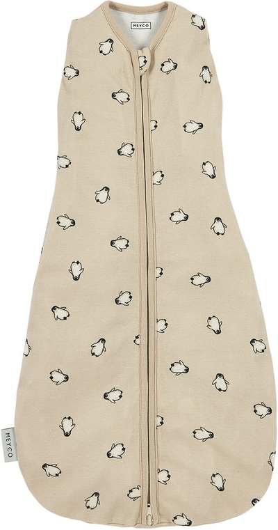 Meyco Baby Penguin Cocoon Inbakerslaapzak - Soft Sand - 70cm - 0.3 TOG