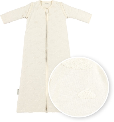 Meyco Baby Studio Collection Clouds Baby Slaapzak Met Afritsbare Mouwen - Natural - 70cm - 2.5 TOG