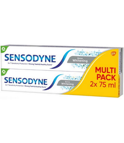 Sensodyne Extra Whitening Tandpasta - 2 x 75ml Multi Pack