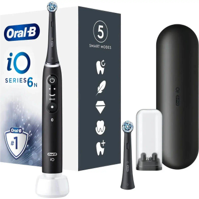 Oral-B iO 6N SMILE Black Lava Elektrische Tandenborstel