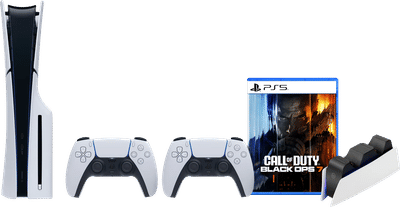 PlayStation 5 Slim Disc Edition + Black Ops 7 + Extra Controller Wit + Oplaadstation