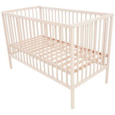 Prénatal Ledikant Elfin - Babykamer - Ronde spijl - Ecru - 60 x 120 cm