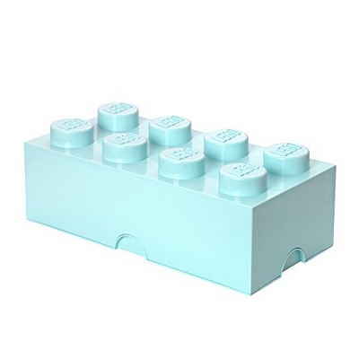 Room Copenhagen Storage Brick "Lego" 8 Knobs, Aqua