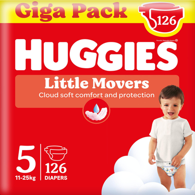 Huggies Little Movers  luiers maat 5 - 126 stuks