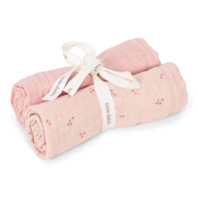Little Dutch hydrofiele swaddle doek Pure Blossom roze