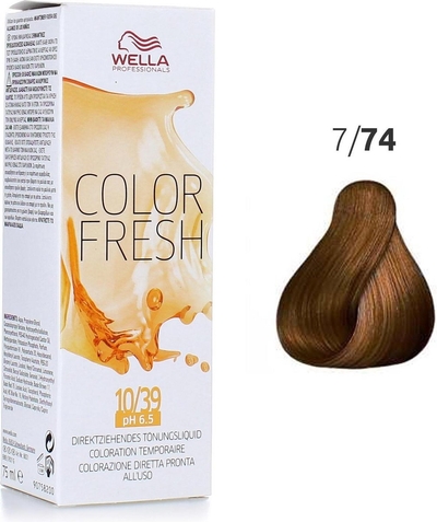 Wella Professionals Color Fresh - Haarverf - 7/74 - 75ml
