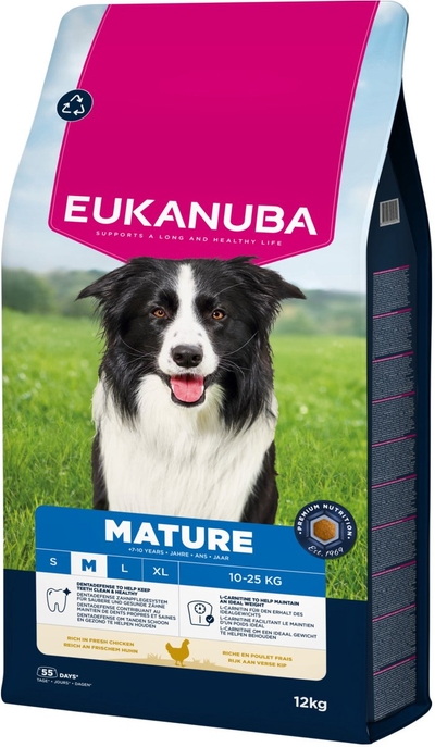 Eukanuba Mature Medium Breed Kip - Hondenbrokken - 12 kg hondenbrokken