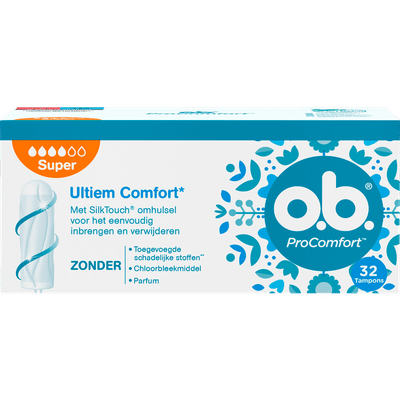 o.b. ProComfort tampons super Persoonlijke hygiëne 32 stuks
