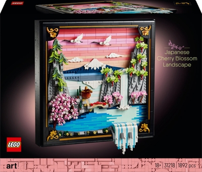 LEGO® Art Landschap met Japanse Kersenbloesems Wanddecoratie - 31218